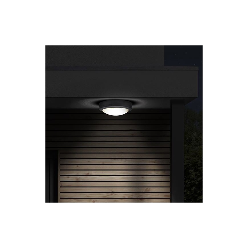 Iluminação de teto exterior LED com sensor SIENA LED/20W/230V 4000K diâmetro 23 cm IP54