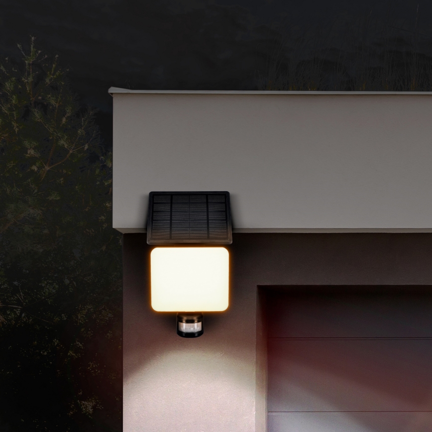 Holofote solar LED com sensor de movimento LED/11W/3,7V 4400mAh 3000K/4000K/6500K IP54