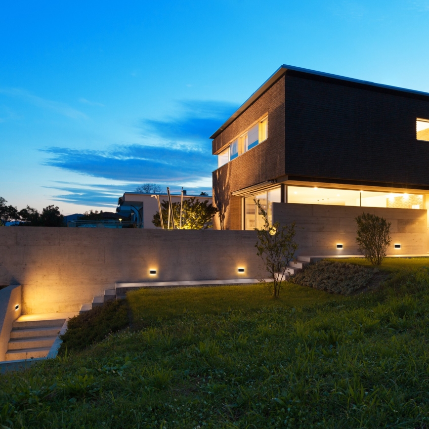 Iluminação de parede exterior LED MODENA LED/12W/230V 3000/4000/6000K IP54 preto