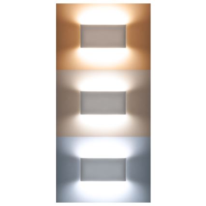 Iluminação de parede exterior LED MODENA LED/12W/230V 3000/4000/6000K IP54 preto