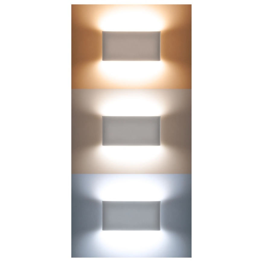 Iluminação de parede exterior LED MODENA LED/12W/230V 3000/4000/6000K IP54 preto