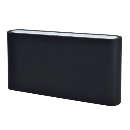 Iluminação de parede exterior LED MODENA LED/12W/230V 3000/4000/6000K IP54 preto