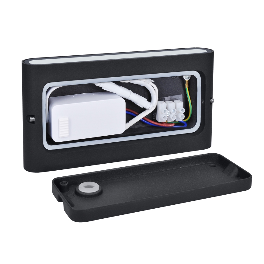 Iluminação de parede exterior LED MODENA LED/12W/230V 3000/4000/6000K IP54 preto