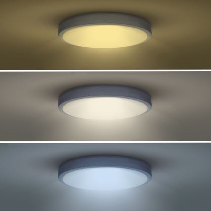 Iluminação de teto LED com regulação GREY LED/48W/230V 3000-6500K cinzento diâmetro 38 cm + comando