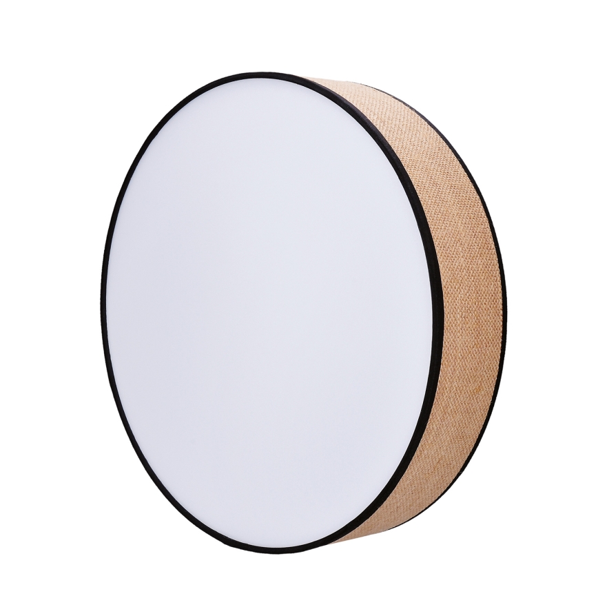 Luminária de teto LED dimmerizável BROWNIE LED/60W/230V 3000-6500K marrom diâmetro 50 cm + controlo remoto
