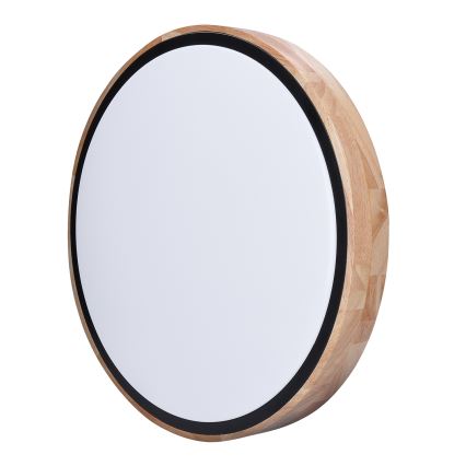 Iluminação de teto LED com regulação IRON OAK LED/60W/230V 3000-6500K carvalho diâmetro 51 cm + comando