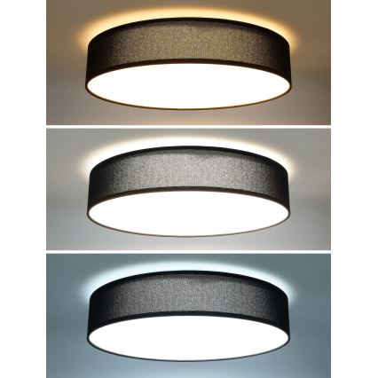 Iluminação de teto LED com regulação PENLEY LED/48W/230V 3000-6500K diâmetro 40 cm preto + comando