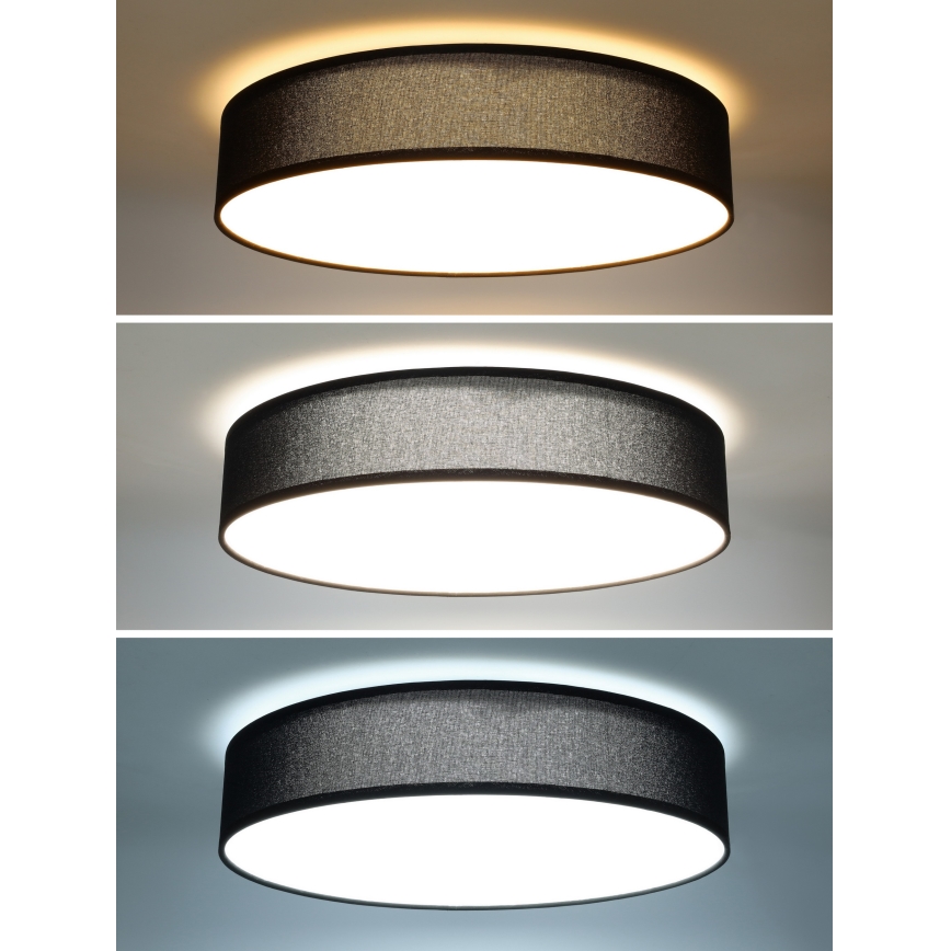 Iluminação de teto LED com regulação PENLEY LED/48W/230V 3000-6500K diâmetro 40 cm preto + comando