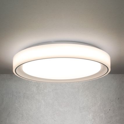 Iluminação de teto LED RGB com regulação FLOCO LED/30W/230V 3000-6500K + RGB/6W diâmetro 40cm + comando