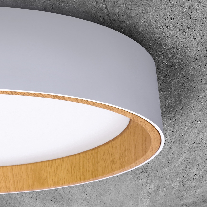 Luminária de teto LED dimmerizável LARIOS LED/48W/230V 3000-6500K diâmetro 39 cm branca + controlo remoto
