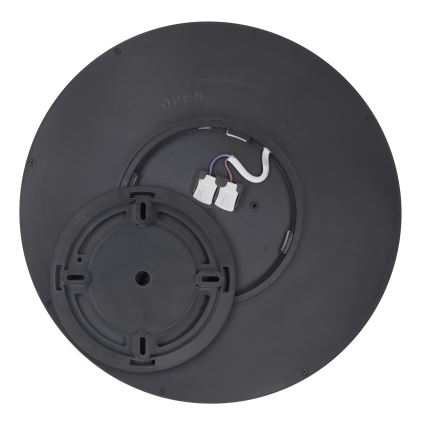 Iluminação de teto LED com regulação ESTELA LED/36W/230V diâmetro 30 cm preto + comando