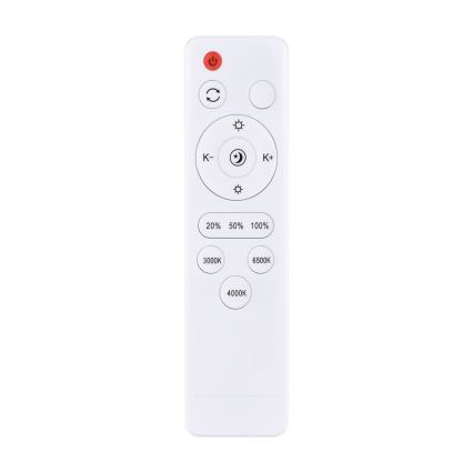 Iluminação de teto LED com regulação ESTELA LED/36W/230V diâmetro 30 cm branco + comando