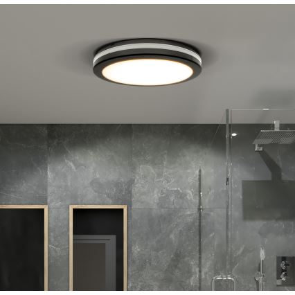 Candeeiro de teto exterior LED regulável LED/36W/40W/44W/230V 3000/4000/6500K IP65 preto
