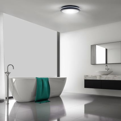 Candeeiro de teto exterior LED regulável LED/36W/40W/44W/230V 3000/4000/6500K IP65 preto