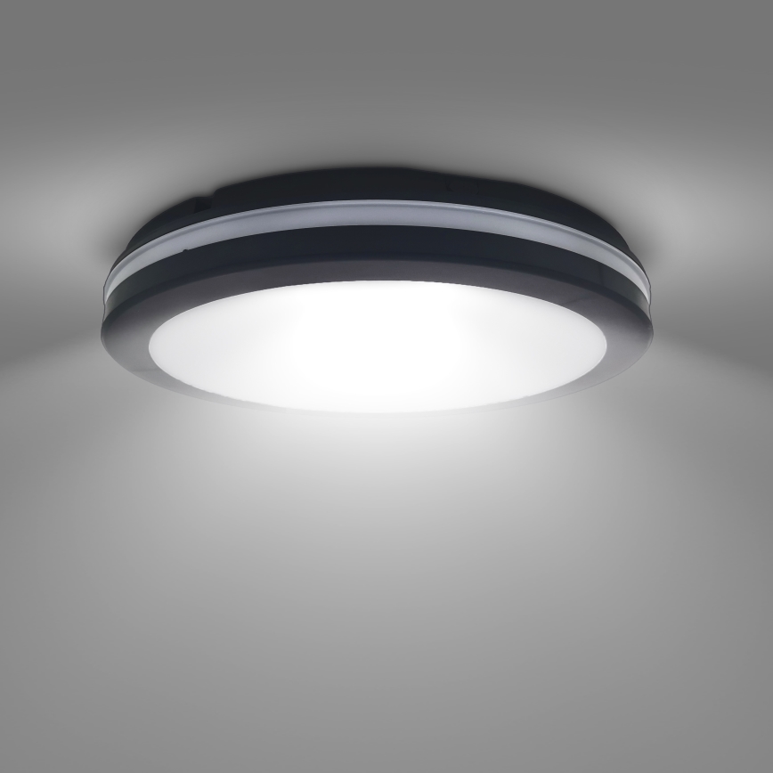 Candeeiro de teto exterior LED regulável LED/36W/40W/44W/230V 3000/4000/6500K IP65 preto