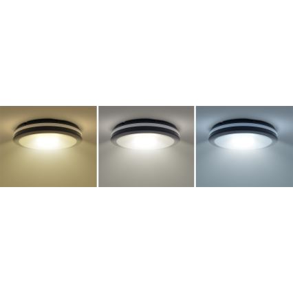 Candeeiro de teto exterior LED regulável LED/36W/40W/44W/230V 3000/4000/6500K IP65 preto