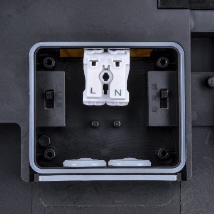 Candeeiro de teto exterior LED regulável LED/36W/40W/44W/230V 3000/4000/6500K IP65 preto