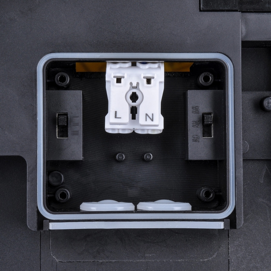 Candeeiro de teto exterior LED regulável LED/36W/40W/44W/230V 3000/4000/6500K IP65 preto