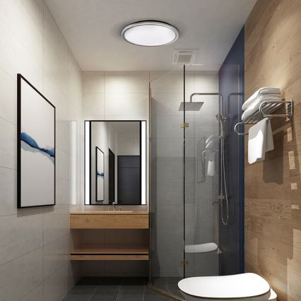 Candeeiro de teto LED para casa de banho ACATE 18W/230V 3000/4000/6000K diâmetro 22 cm IP54