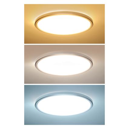Candeeiro de teto LED para casa de banho ACATE 18W/230V 3000/4000/6000K diâmetro 22 cm IP54
