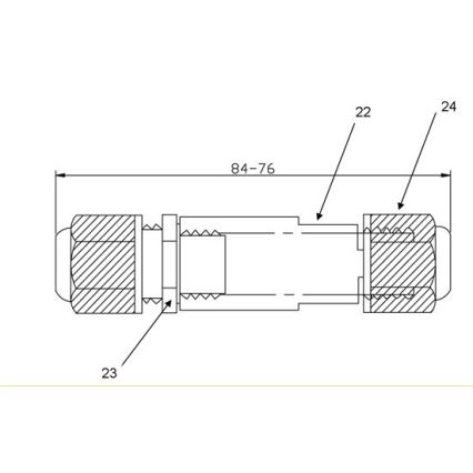 Engate de cabo 450V AC/10A IP68