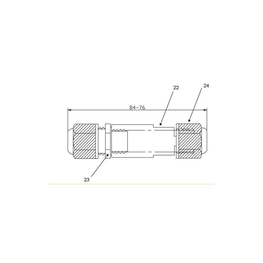 Engate de cabo 450V AC/10A IP68