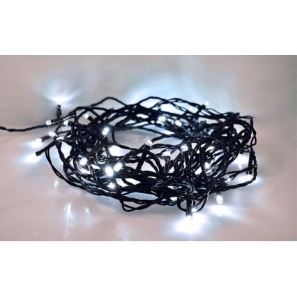 Corrente exterior de Natal LED 100xLED/8 funções IP44 13m branco frio