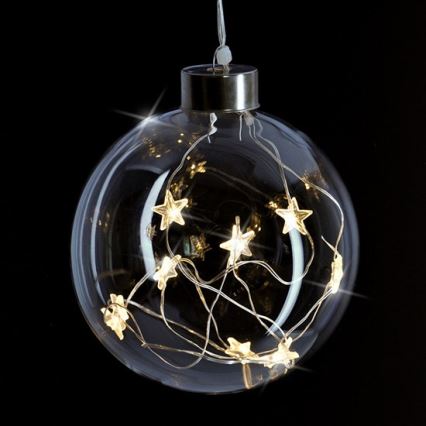 Bola de Natal LED 10xLED/2xAAA