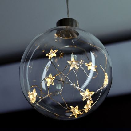 Bola de Natal LED 10xLED/2xAAA