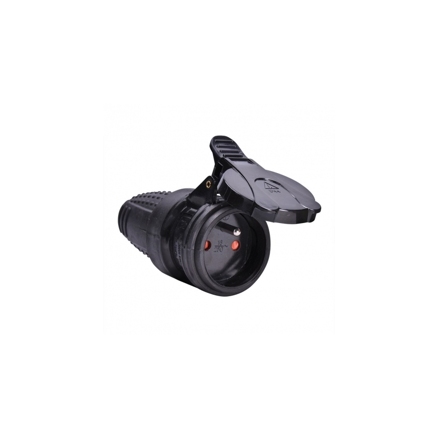 Ficha de borracha para ambiente húmido 230V/16A IP44