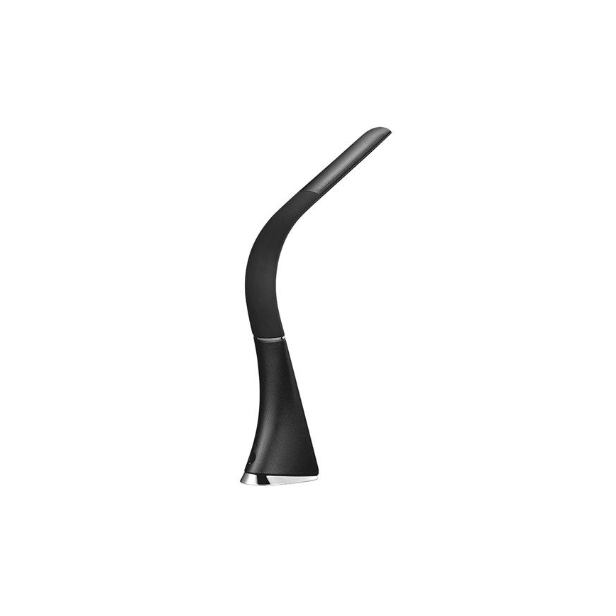 Lâmpada de mesa LED com visor LED/6W/230V preto