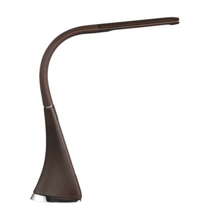 Lâmpada de mesa LED com visor LED/6W/230V castanho
