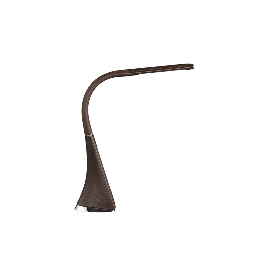 Lâmpada de mesa LED com visor LED/6W/230V castanho