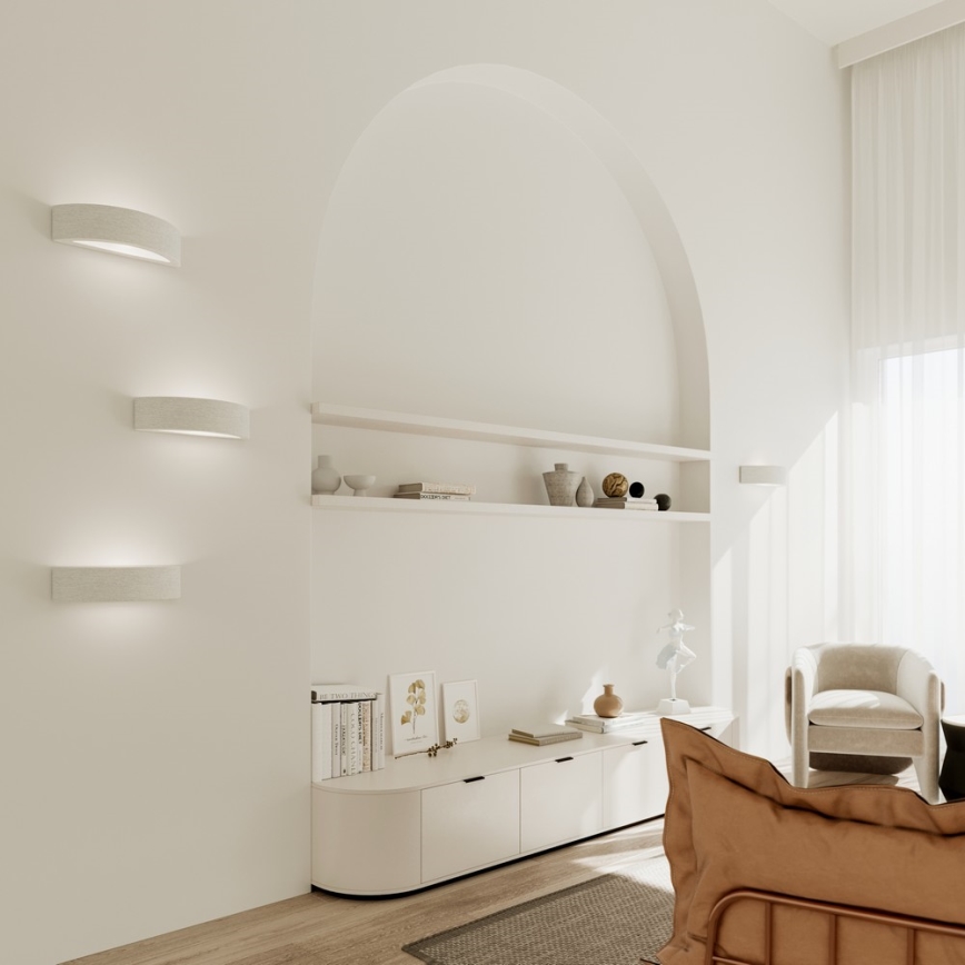 Iluminação de parede ATENA 1xE27/60W/230V 40,5 cm branco