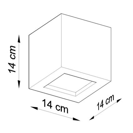 Iluminação de parede LEO 1xE27/60W/230V branco