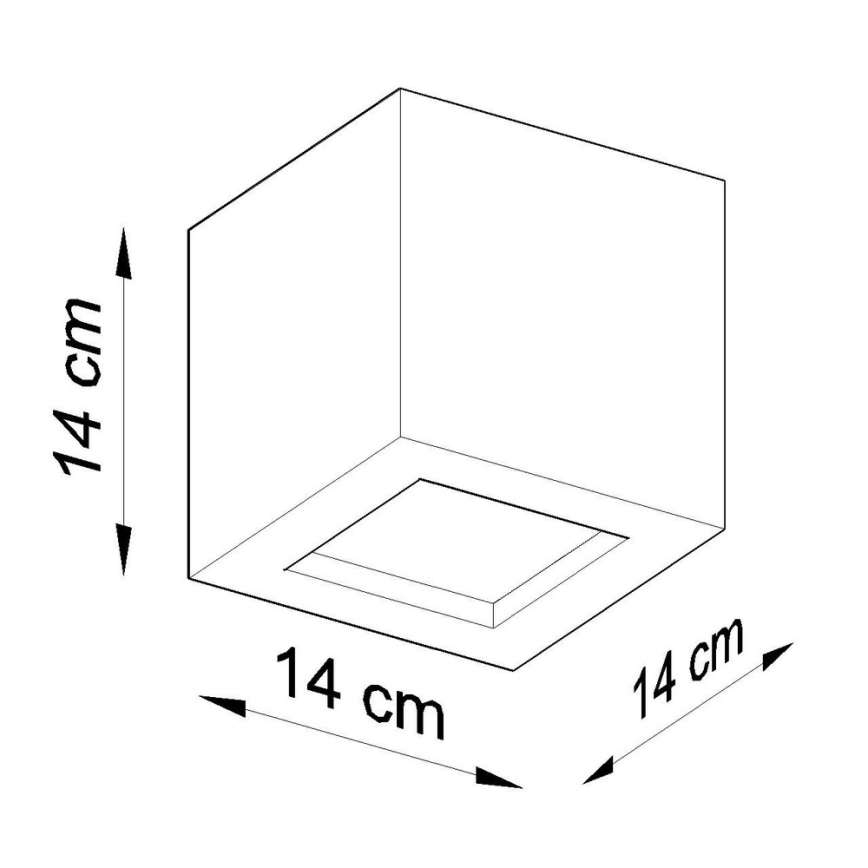 Iluminação de parede LEO 1xE27/60W/230V branco