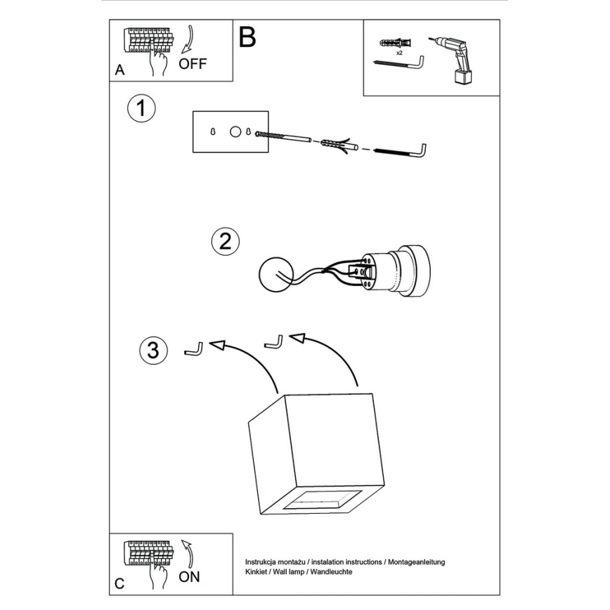 Iluminação de parede LEO 1xE27/60W/230V branco