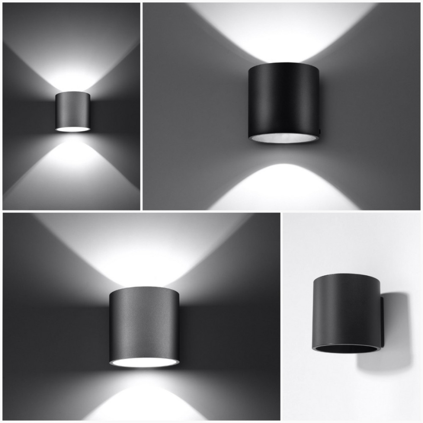 Foco de parede ORBIS 1 1xG9/40W/230V cinzento