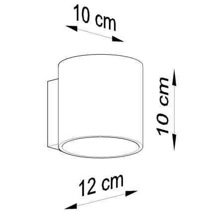 Foco de parede ORBIS 1 1xG9/40W/230V cinzento
