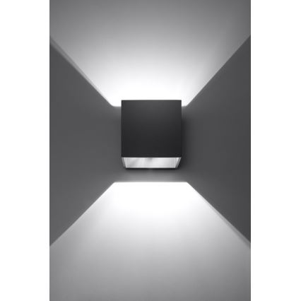 Foco de parede QUAD 1 1xG9/8W/230V preto
