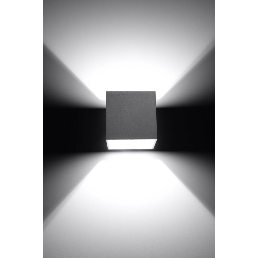 Foco de parede QUAD 1 1xG9/8W/230V cinzento