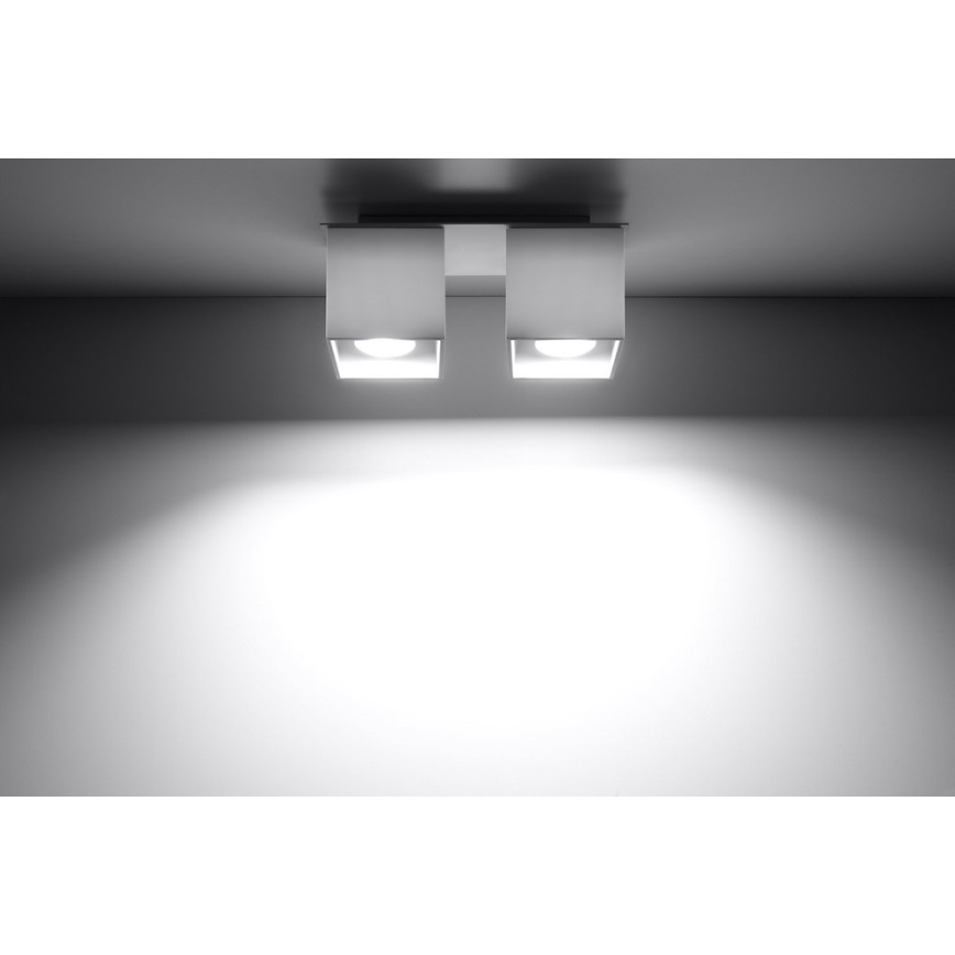 Foco QUAD 2 2xGU10/40W/230V branco