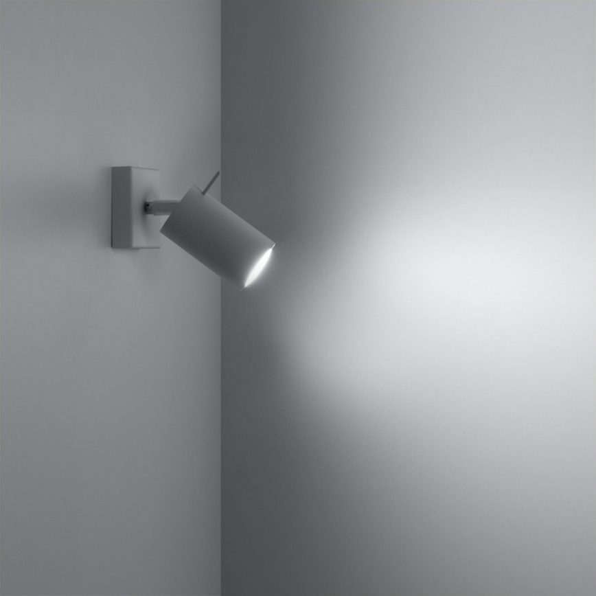 Foco de parede RING 1xGU10/10W/230V branco
