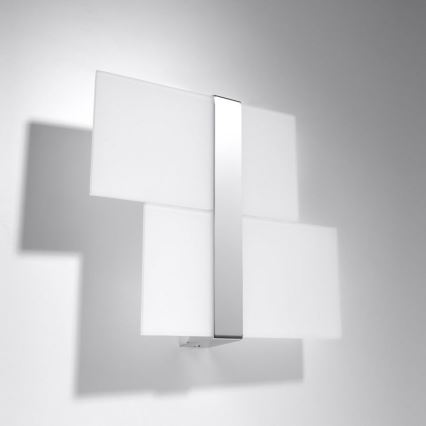 Iluminação de parede MASSIMO 2xG9/40W/230V branco/cromado brilhante