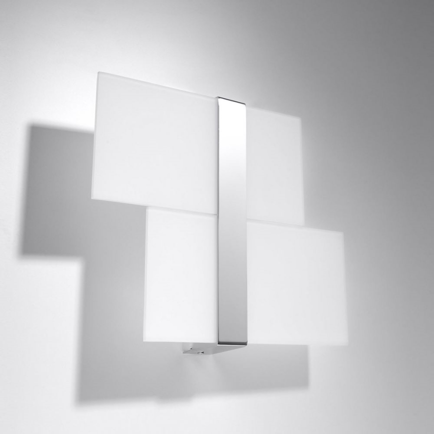 Iluminação de parede MASSIMO 2xG9/40W/230V branco/cromado brilhante