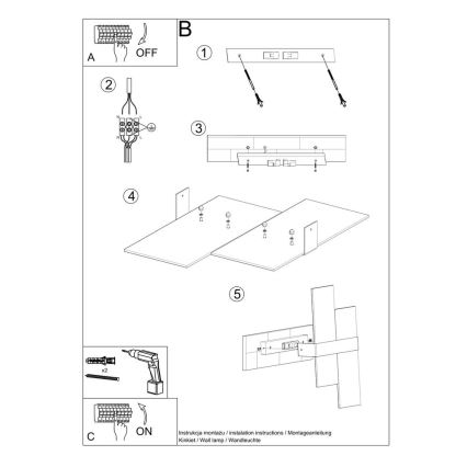 Iluminação de parede MASSIMO 2xG9/40W/230V branco/cromado brilhante