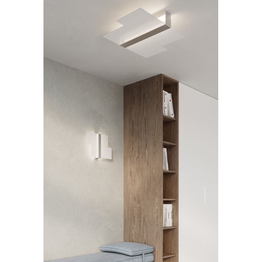 Iluminação de teto MASSIMO 2xE27/60W/230V branco/cromado brilhante