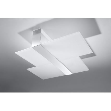 Iluminação de teto MASSIMO 2xE27/60W/230V branco/cromado brilhante