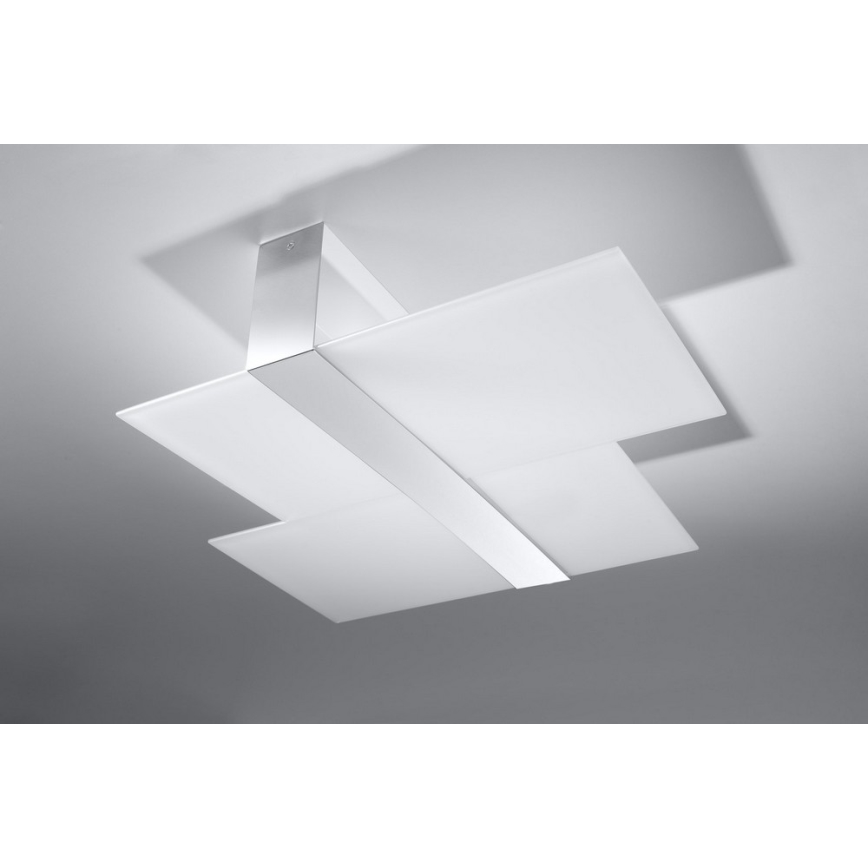 Iluminação de teto MASSIMO 2xE27/60W/230V branco/cromado brilhante