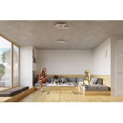 Iluminação de teto FABIANO 3xE27/60W/230V branco/cromado brilhante